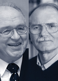 Professor Dr. Werner Franke und Professor Dr. Günther Schütz.