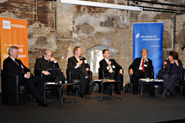 Über die Frage, wie die Erkenntnisse zur Prävention zum Nutzen der Patienten schneller als bisher umgesetzt werden können, diskutierten Marion Caspers-Merk, Bundesministerium für Gesundheit, Dr....