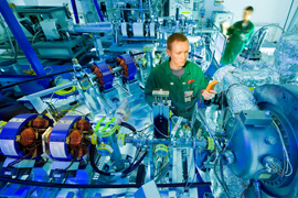 The nELBE neutron facility at the HZDR. Photo: Jürgen Lösel