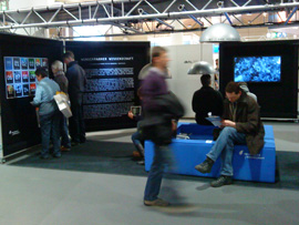 Die Wunderkammer Wissenschaft auf der CEBIT 2011. Bild: Christin Liedtke