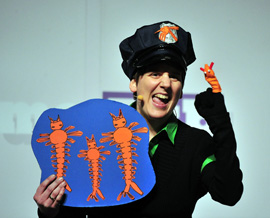 Iris Kröger vom Helmholtz-Zentrum für Umweltforschung - UFZ kam mit ihrem Mückentatort auf Platz 2. Bild: Bielefeld Marketing