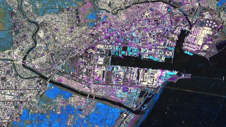 map of Sendai after the tsunami