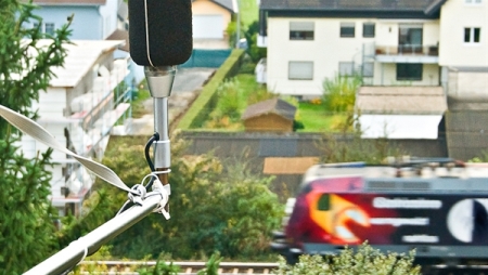 Photo of recording traffic noise