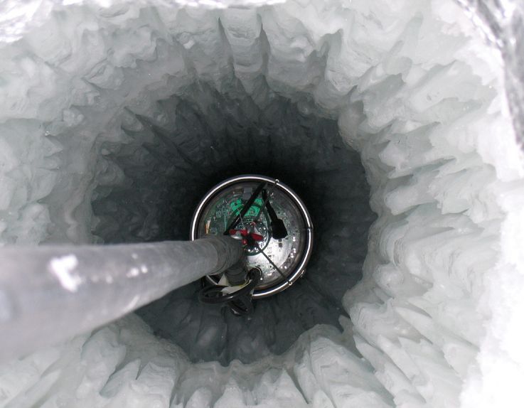 The optical modules have been sunk to a depth of 1,450 to 2,450 m in 80 boreholes so far.
