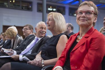 18 SEP 2014, BERLIN/GERMANY:Abendveranstaltung anl. der Jahrestagung 2014 der Helmholtz Gemeinschaft, Telekom HauptstadtrepraesentanzIMAGE: 20140918-01