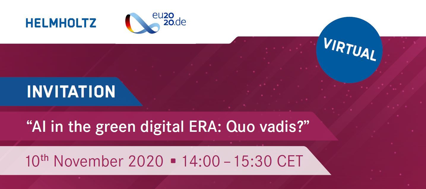Ai In The Green Digital Era Quo Vadis Helmholtz Gemeinschaft Deutscher Forschungszentren