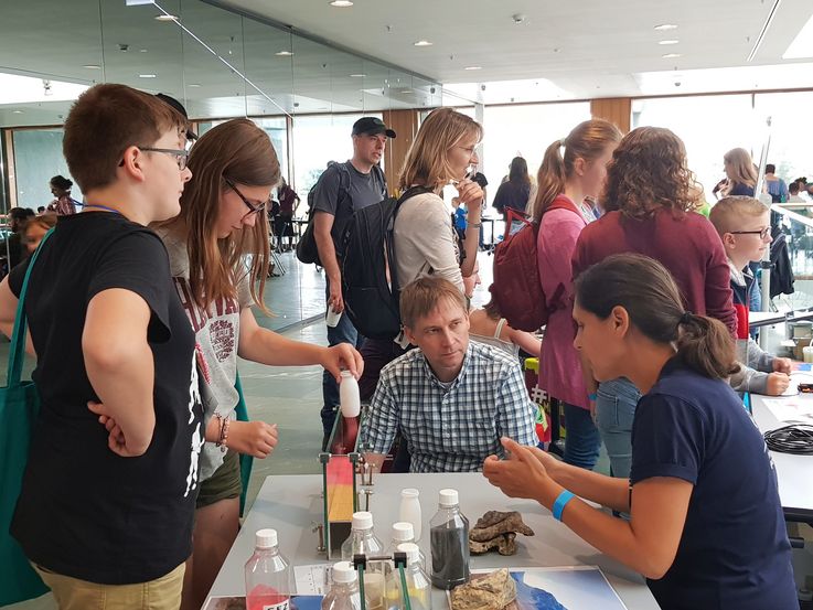 Aktivitäten am Ausstellungsstand